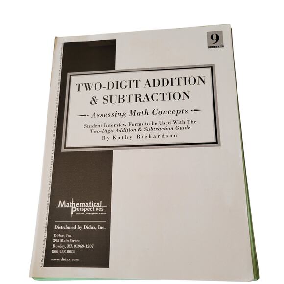 Two Digit Addition, Subtraction Book 9  Assessing Math Concepts 45 Student Forms - Picture 8 of 11